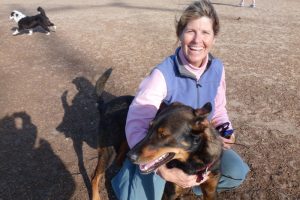 Bruce and Alene and April and Eli at RB dog park